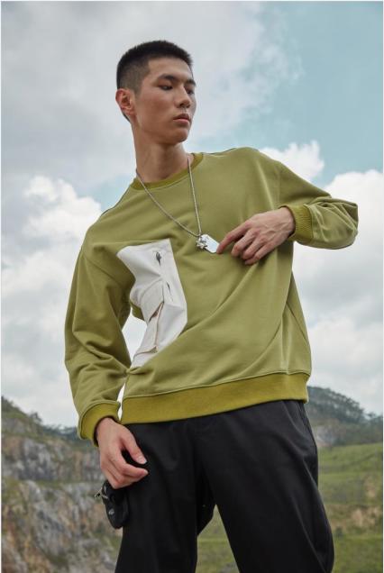 KELME卡尔美秋冬男士运动休闲卫衣针织圆领套头衫TT60341010 商品图1