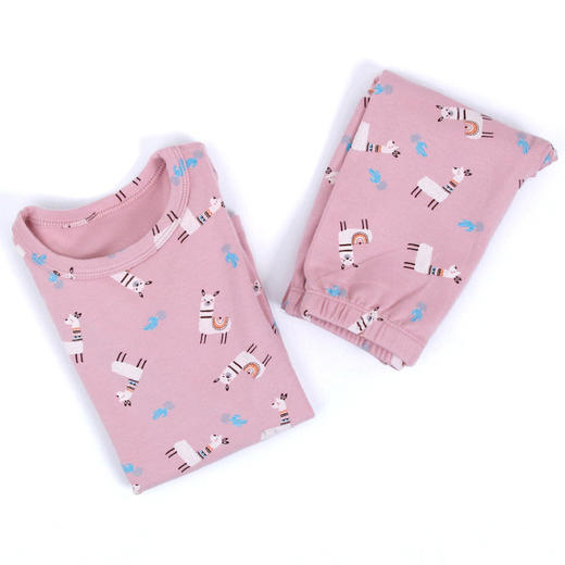 2021纯棉内衣磨毛95棉家居服男童女童秋冬套装（建议拍大1码，偏胖大2码） 商品图5