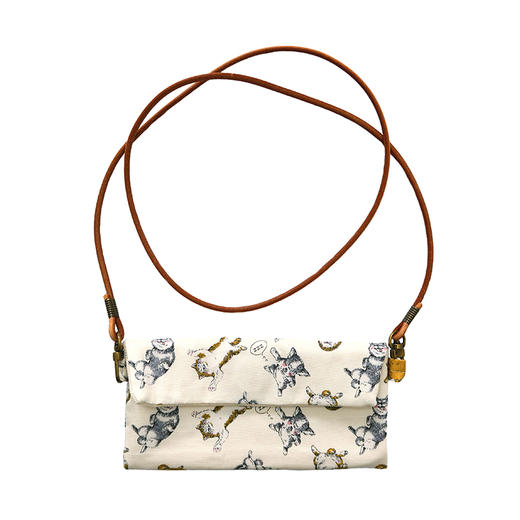 HUJI祤集Comfy斜挎包插画睡觉狗狗 商品图1