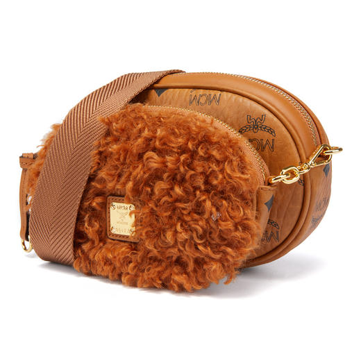 MCM 女士Faux Fur Visetos系列单肩斜挎包 MWRBASX02 商品图1