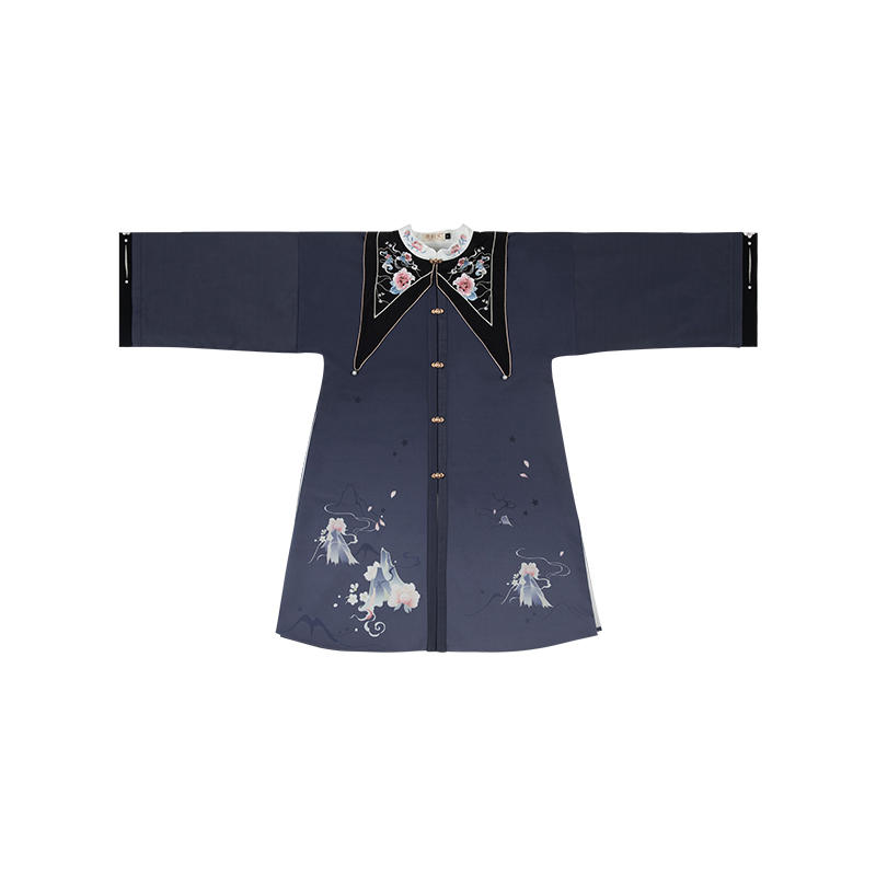 鹿韵记云遥改良立领对襟上袄-b品