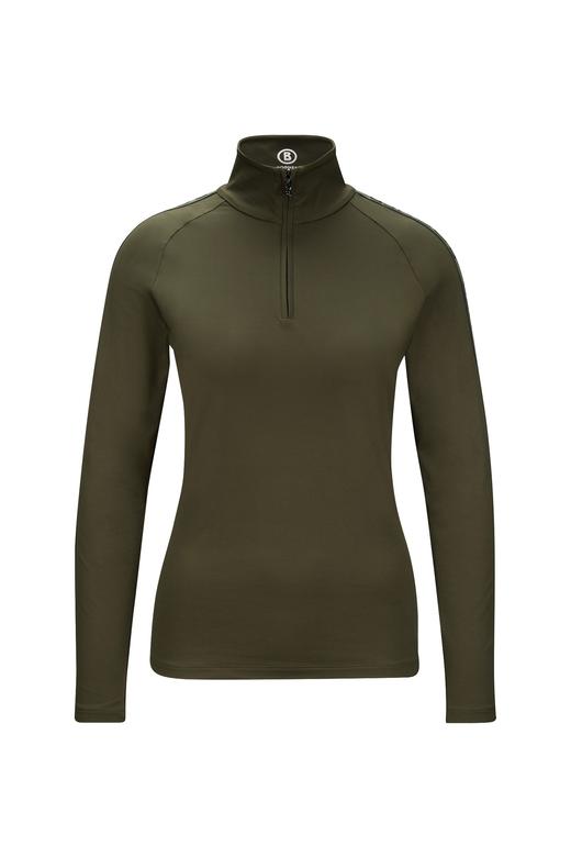 Bogner - Hayden Base Layer with Logo sleeves - Khaki - 女装 - 速干 - 军绿色 商品图0