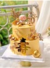 金色祝寿主题蛋糕：（寿星爷爷可更换寿星奶奶请下单备注哟） 商品缩略图0
