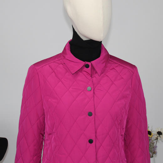 FOCALS福柯斯新款纯色薄棉服中长款拉链连帽棉服FYSCE27245 商品图3