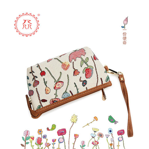 公益爱心『众』品牌 繁星点点系列之钱包 手拿包 A款 女士 化妆包 商品图2