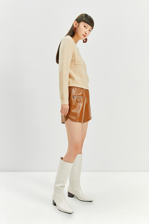 NEELLY/纳俪冬季新款皮短裤N21101H01041 商品图1