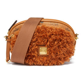 MCM 女士Faux Fur Visetos系列单肩斜挎包 MWRBASX02