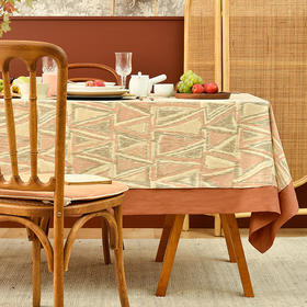 三角贡缎暗纹现代简约餐桌布