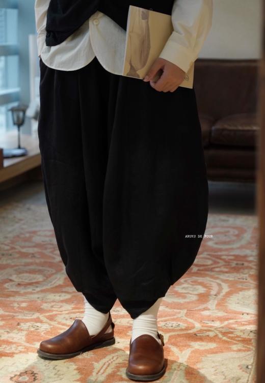 （5折）Au garcons军绿/橘红/黑法式波波裤 商品图3