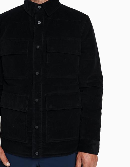 Aztech Mountain - Men Zaugg Quilted Shirt - Space Black - 男装 - 夹克 - 黑色 商品图5
