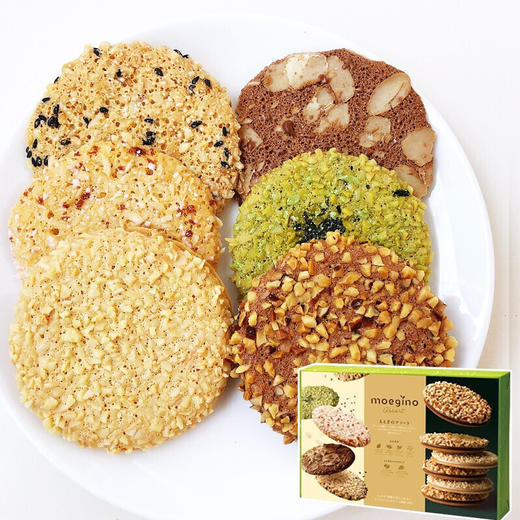 日本进口阡朋萌野薄脆饼干组合（40枚）251.2g 独立包装 酥脆香浓 051394 商品图0