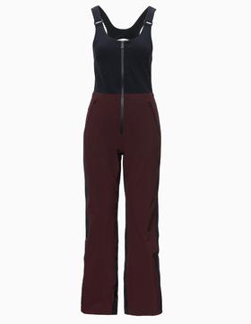 Aztech Mountain - Women Top To Bottom Bib Pant - Bordeaux Multi - 女装 - 滑雪裤 - 酒红色