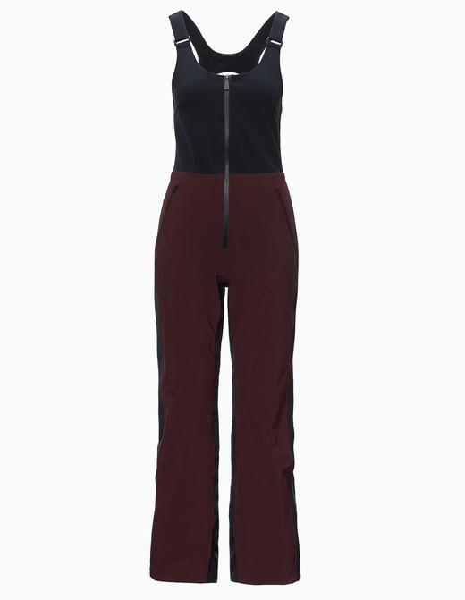 Aztech Mountain - Women Top To Bottom Bib Pant - Bordeaux Multi - 女装 - 滑雪裤 - 酒红色 商品图0