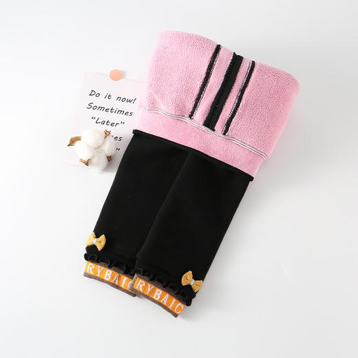 【母婴】儿童加绒一体裤男女童冬季韩版厚裤子冬季宝宝保暖裤加厚棉裤 商品图3