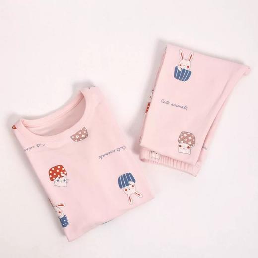 2021家居服 A类德绒圆领儿童保暖内衣男童女童秋衣秋裤两件套装 商品图6