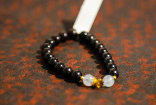 「小叶紫檀」月光石圆珠手串 8mm 商品图1