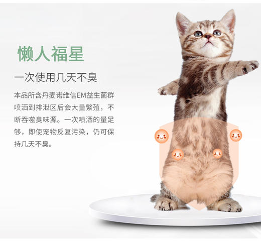 【幸运土猫】宝宝洁二代三代生物浓缩宠物清洁除味祛味剂包邮 商品图8
