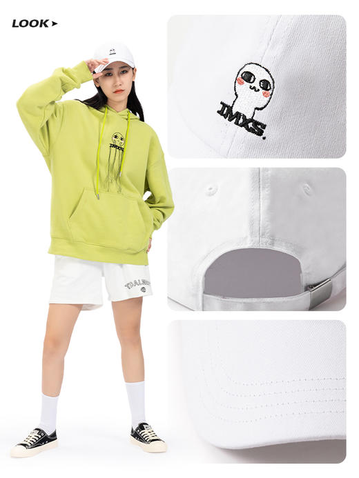 IMXS联名汤圆酱 潮牌情侣棒球帽百搭纯色帽子可调节鸭舌帽休闲 商品图4