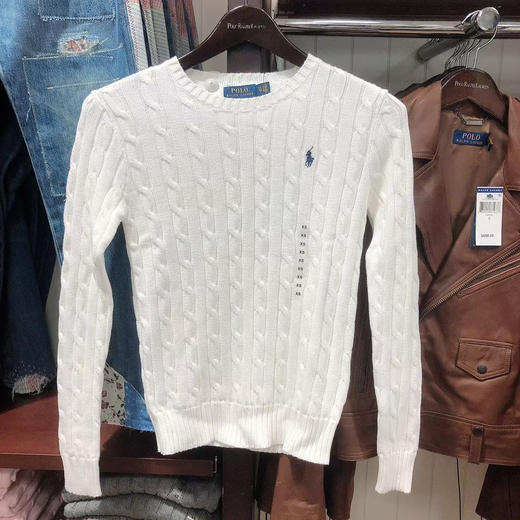 黑五终于有折！¥699万年不过时经典基础款‼️Ralph Lauren RL拉夫劳伦女款经典圆领麻花毛衣 商品图14