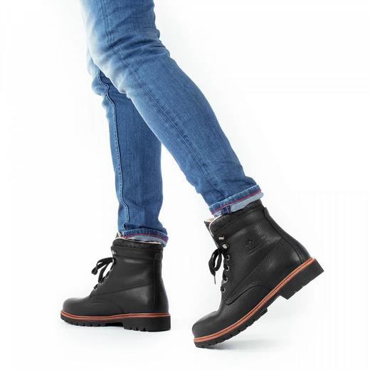 断码特价40码——西班牙原产男士皮棉靴黑色PAC2(高品质纯天然棉花内衬) 商品图7