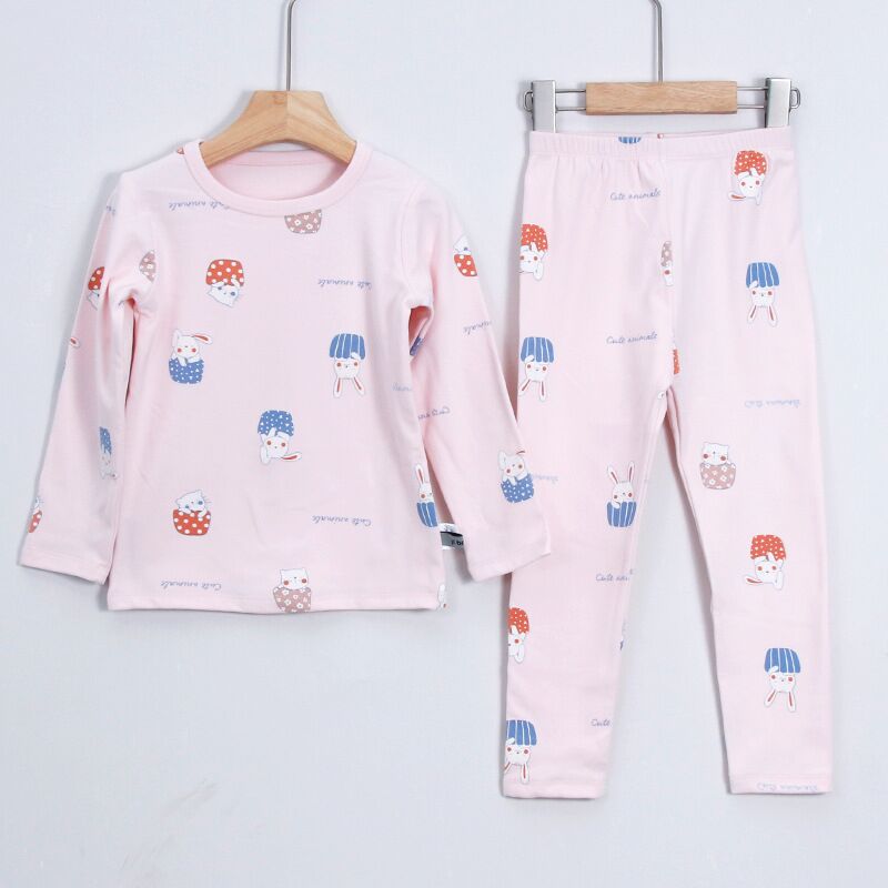 2021A类德绒圆领儿童保暖内衣秋衣秋裤两件套装（建议拍大1码，偏胖大2码）