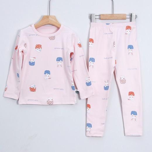 2021家居服 A类德绒圆领儿童保暖内衣男童女童秋衣秋裤两件套装 商品图1