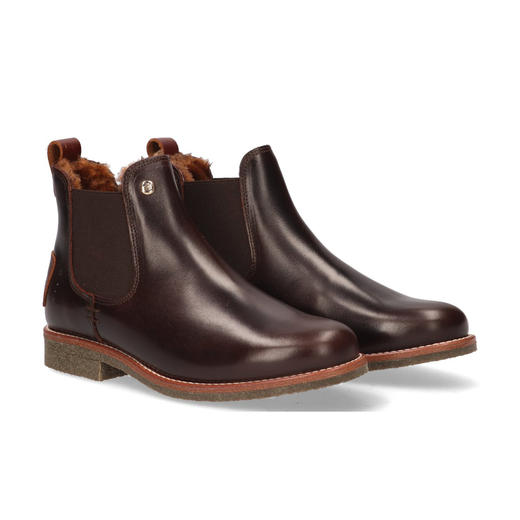 #断码特价39码#西班牙原产羊毛款皮毛一体女士皮靴棕色GLBB1(高品质纯天然羊毛内衬) 商品图4