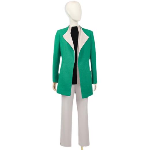 FOCALS福柯斯冬季新款修身中长款纯色羊毛针织大衣外套FYWAR017G1 商品图4