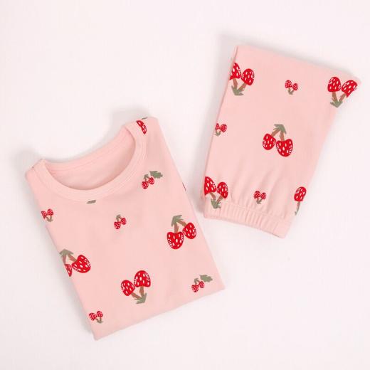 2021家居服 A类德绒圆领儿童保暖内衣男童女童秋衣秋裤两件套装 商品图2