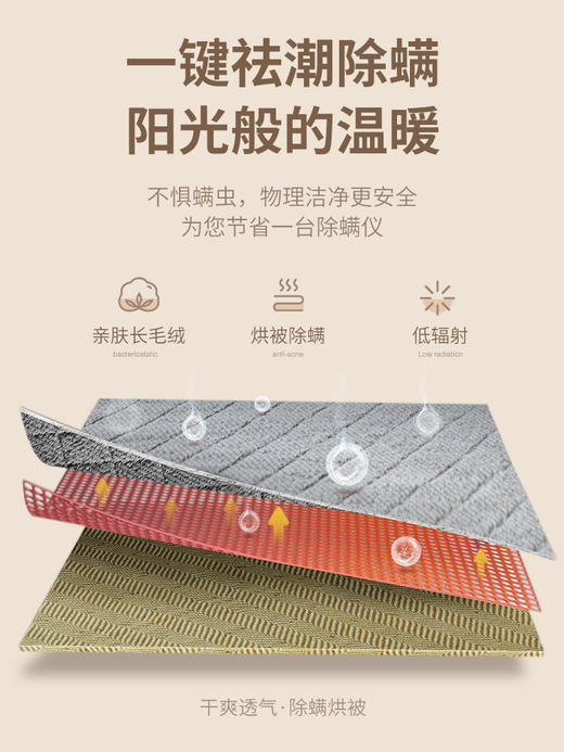 升级可拆卸可水洗「电热毯」+适用于学习/办公/午睡小憩可加热可拆卸可水洗「暖身毯」丨来自FORES TLIFE 加厚羊羔绒双面设计 双区温控 定时睡眠控温  阻燃外壳 用的放心 商品图6