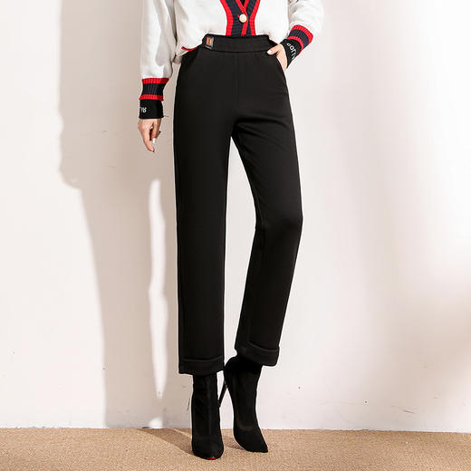 加绒保暖，直筒裤时尚新款复合一体绒加厚长裤MYX-A22 商品图1