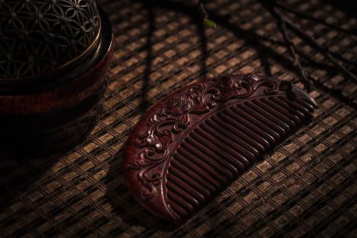 「小叶紫檀」梳子（素面/雕花） 商品图0