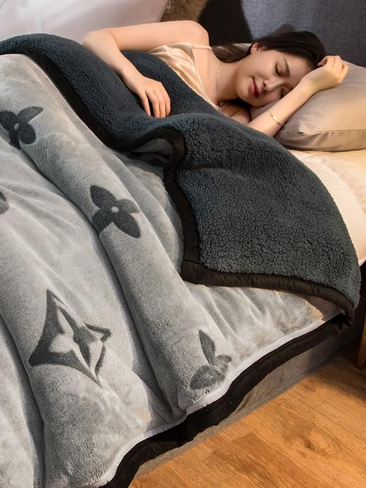 冬季加厚羊羔绒冬季毛毯被 商品图2