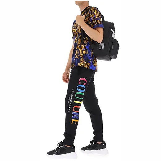 VERSACE JEANS COUTURE 范思哲 男士运动裤 黑色 71GAAP01 CF00P 899 商品图3