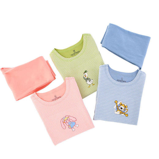 【秋季上新】2021儿童阳离子德绒AB面保暖家居服套装男童女童保暖发热睡衣秋衣秋裤抵御寒风柔软舒适 商品图11