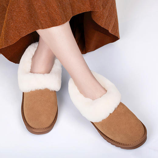 【品牌好货】72小时发货「加厚保暖」PSQUEEN雪地靴  澳洲进口 羊皮毛一体 TPR牛筋底 温暖舒适 让行走成为一种享受！ 商品图3