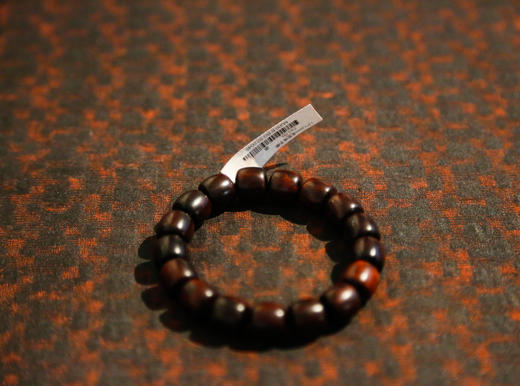 「小叶紫檀」老型珠手串 12*12mm 商品图1