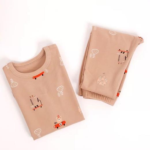 2021家居服 A类德绒圆领儿童保暖内衣男童女童秋衣秋裤两件套装 商品图5