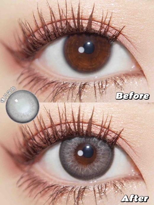 年抛 LookYoo 米西亚灰  14.2 着色13.3 夸张虹膜混血灰 商品图0