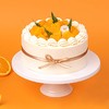【动物奶油蛋糕，100%新鲜水果】-橙心橙意2磅蛋糕，免费送货 商品缩略图1