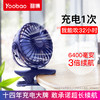 yoobao羽博F04小电风扇可充电便携式学生usb池小型夹子家用大风力 商品缩略图1