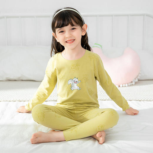 【秋季上新】2021儿童阳离子德绒AB面保暖家居服套装男童女童保暖发热睡衣秋衣秋裤抵御寒风柔软舒适 商品图8