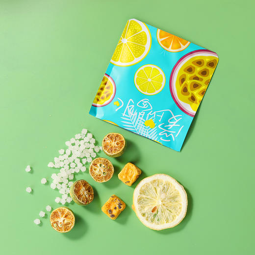 【拍2送1】冻干柠檬片金桔百香果茶包水果冷泡茶网红组合茶袋 商品图2