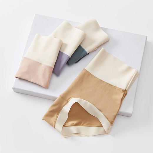 【现货】高腰无痕裸感撞色60支莫代尔内裤亲肤蚕丝抗菌无尺码三角裤H224273958贴身衣物不支持退换 商品图2