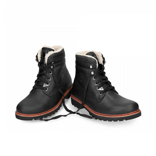 断码特价40码——西班牙原产男士皮棉靴黑色PAC2(高品质纯天然棉花内衬) 商品图1