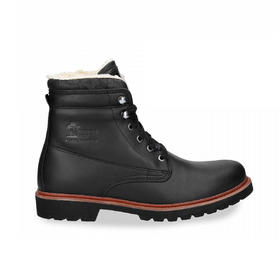 断码特价40码——西班牙原产男士皮棉靴黑色PAC2(高品质纯天然棉花内衬)