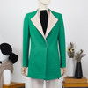FOCALS福柯斯冬季新款修身中长款纯色羊毛针织大衣外套FYWAR017G1 商品缩略图0