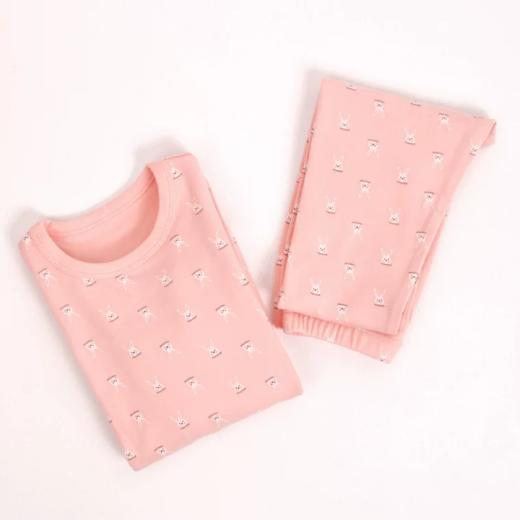 2021家居服 A类德绒圆领儿童保暖内衣男童女童秋衣秋裤两件套装 商品图4