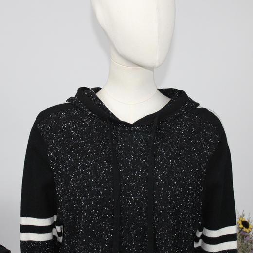 FOCALS福柯斯女装秋季新款连帽套头上衣羊毛针织衫FRG7M003N1 商品图3