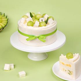 【动物奶油蛋糕，100%新鲜水果】-玲珑蜜语2磅蛋糕，夹层：原味布丁+青肉哈密瓜